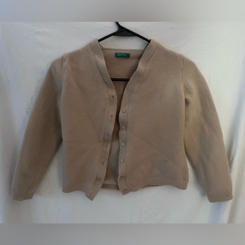 Made In Italy, Benetton Tan Cardigan